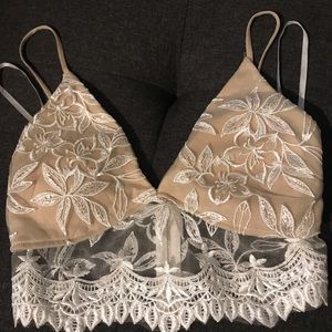 Papaya bustie $25, size Medium